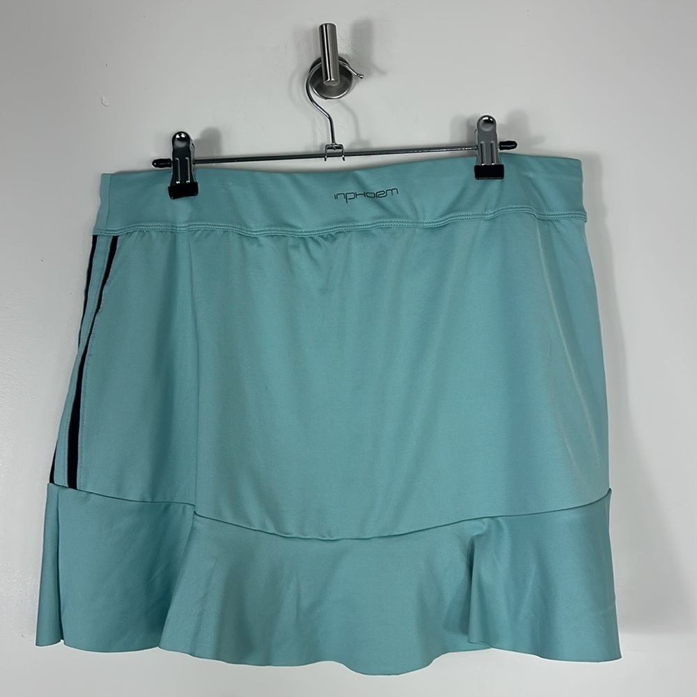 InPhorm Cool Mint Butterfly Classic tennis Ruffle Skirt Pickleball XL NWT - Picture 5 of 9